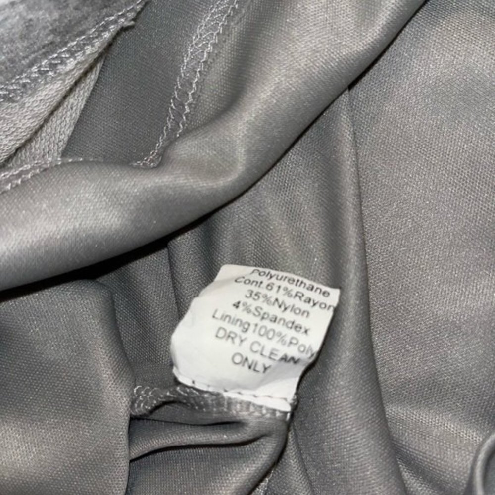 Anthropologie Bailey 44 Loti Skirt Grey Faux Leather Jersey Womens Size Large - Picture 8 of 10